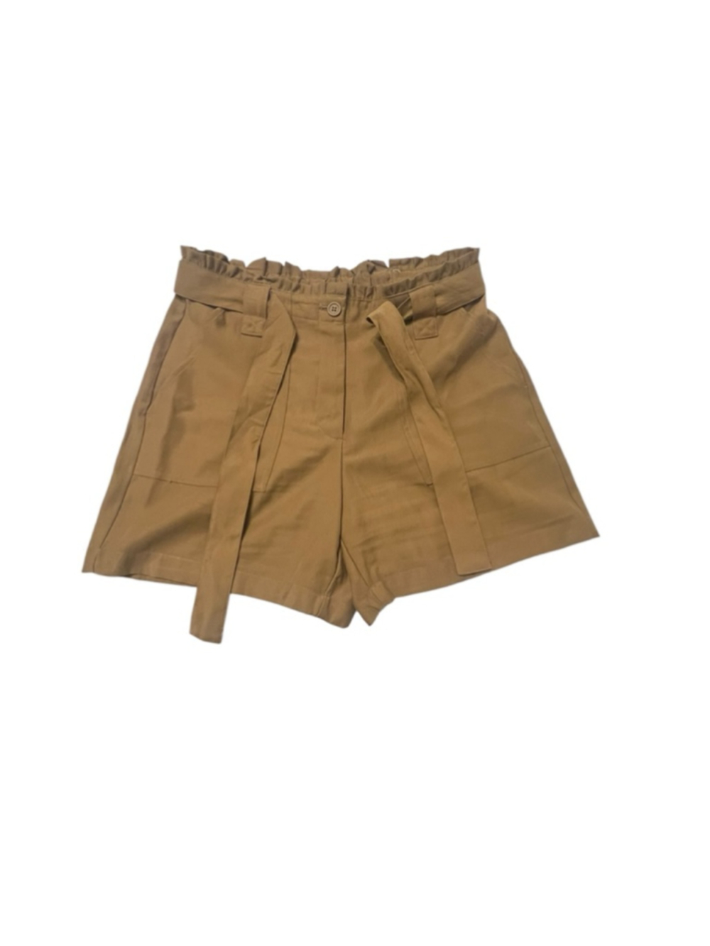 Women's Nine West Brown High Waist Shorts M - Picture 3 of 7